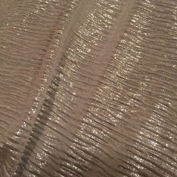 26 waist skater skirt lined silver crinkle - Picture 3 of 8